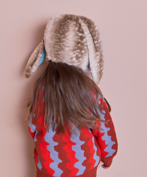 MARKEY'S（マーキーズ）の「MIXフェイクファーウサミミボウシ/kids（ニットキャップ/ビーニー・キッズ・ブラウン/キャメル/ライトブルー・FREE）」の22枚目の写真