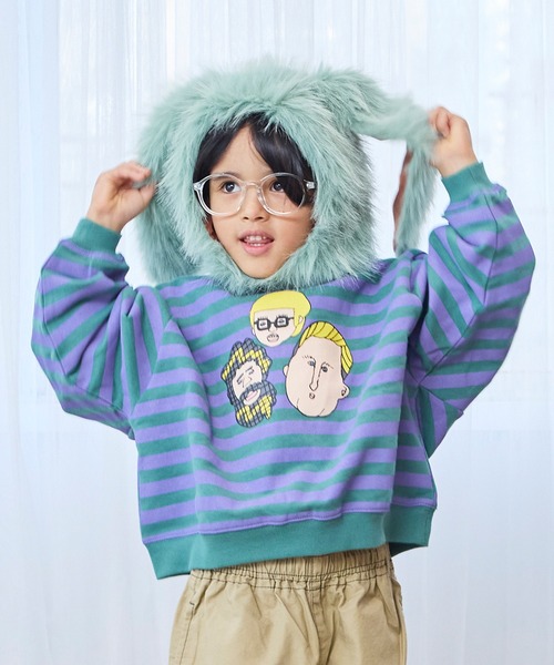 MARKEY'S（マーキーズ）の「MIXフェイクファーウサミミボウシ/kids（ニットキャップ/ビーニー・キッズ・ブラウン/キャメル/ライトブルー・FREE）」の14枚目の写真