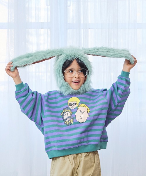 MARKEY'S（マーキーズ）の「MIXフェイクファーウサミミボウシ/kids（ニットキャップ/ビーニー・キッズ・ブラウン/キャメル/ライトブルー・FREE）」の16枚目の写真