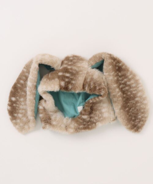 MARKEY'S（マーキーズ）の「MIXフェイクファーウサミミボウシ/kids（ニットキャップ/ビーニー・キッズ・ブラウン/キャメル/ライトブルー・FREE）」の17枚目の写真