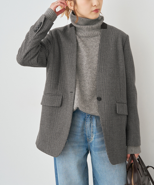 Spick & Span（スピックアンドスパン）の「クラシックツイードVカラージャケット（ノーカラージャケット・レディース・その他1/その他5・36/38）」の8枚目の写真