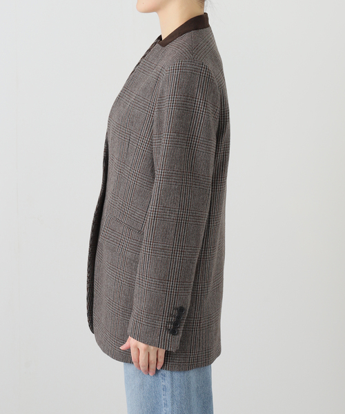 クラシックツイードVカラージャケット（ノーカラージャケット）｜Spick