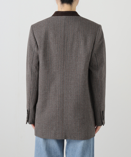 クラシックツイードVカラージャケット（ノーカラージャケット）｜Spick