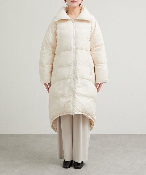 La boutique BonBon（ラブティックボンボン）の「タフタロングダウンコート（ダウンジャケット/コート・レディース・オフホワイト・FREE）」の16枚目の写真