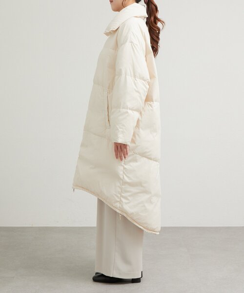 La boutique BonBon（ラブティックボンボン）の「タフタロングダウンコート（ダウンジャケット/コート・レディース・オフホワイト・FREE）」の17枚目の写真