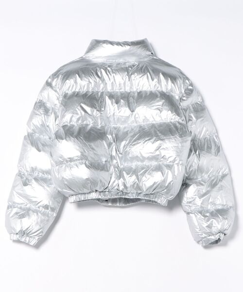 a.p.o.v.(エーピーオービー)の「a.p.o.v. メタリックリップストップクロップド中綿ジャケット(ダウンジャケット/コート・メンズ・ブラック/シルバー・ONESIZE)」の3枚目の写真