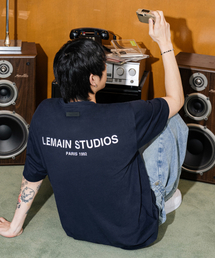 LEMAIN SECOND（リメインセカンド）の「Back Point Studio Overfit Short Sleeve Tee [Navy]（Tシャツ/カットソー・メンズ）」