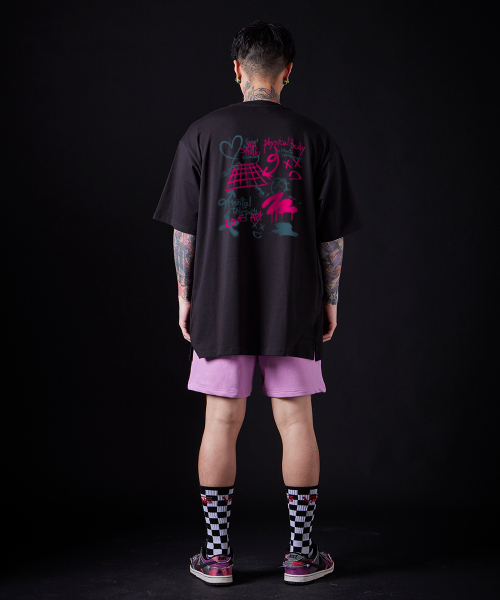 ASTRAL PROJECTION(アストラルプロジェクション)の「グラフィティスーピマコットンラウンドネック半袖Tシャツ_ブラック(Tシャツ/カットソー・メンズ・その他・LARGE/MEDIUM/X-LARGE)」の6枚目の写真
