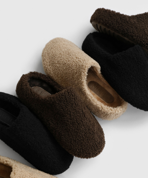 SAPPUN（サプン）の「Torison フリース スリッパ (3cm)（サンダル・レディース・ベージュ/ブラウン/ブラック・22.5cm/23cm/23.5cm/24cm/24.5cm/25cm/25.5cm）」の4枚目の写真