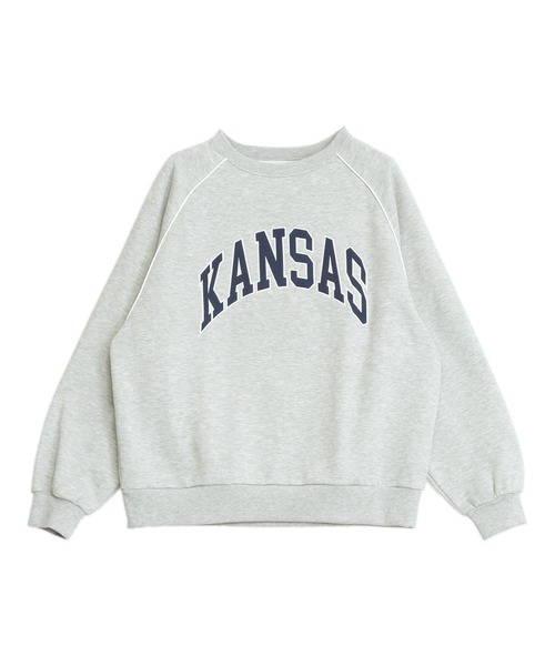 ANAP（アナップ）の「ワッペン 刺繍 ロゴ パイピング 裏起毛 スウェット（スウェット・レディース・グレー/ブラック/レッド・F）」の19枚目の写真