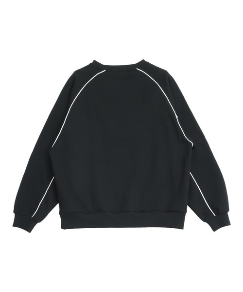 ANAP（アナップ）の「ワッペン 刺繍 ロゴ パイピング 裏起毛 スウェット（スウェット・レディース・グレー/ブラック/レッド・F）」の21枚目の写真