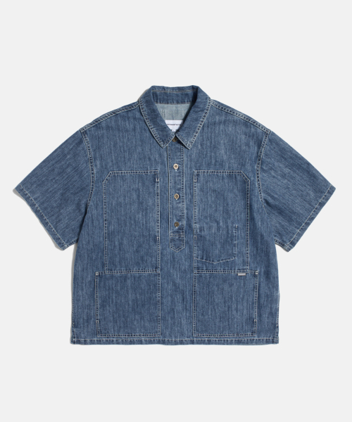 ESPIONAGE(エスピオナジ)の「US Denim Pullover Work Shirt Washed Indigo(シャツ/ブラウス・レディース・その他・MEDIUM/LARGE/X-LARGE)」の1枚目の写真