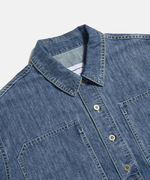 ESPIONAGE(エスピオナジ)の「US Denim Pullover Work Shirt Washed Indigo(シャツ/ブラウス・レディース・その他・MEDIUM/LARGE/X-LARGE)」の4枚目の写真