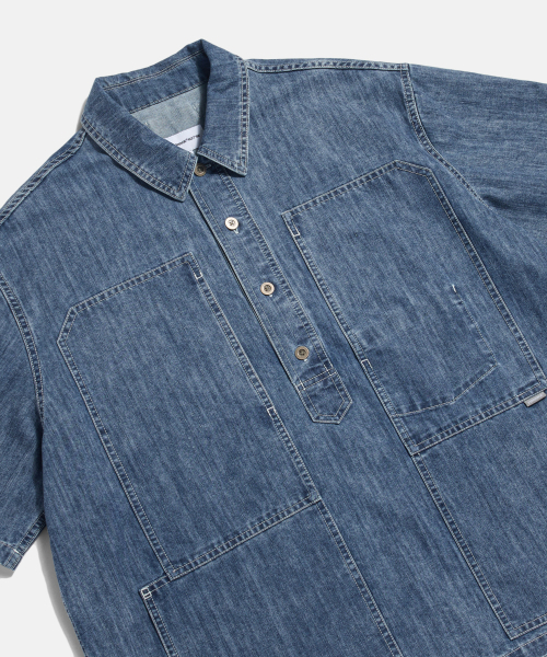 ESPIONAGE(エスピオナジ)の「US Denim Pullover Work Shirt Washed Indigo(シャツ/ブラウス・レディース・その他・MEDIUM/LARGE/X-LARGE)」の5枚目の写真