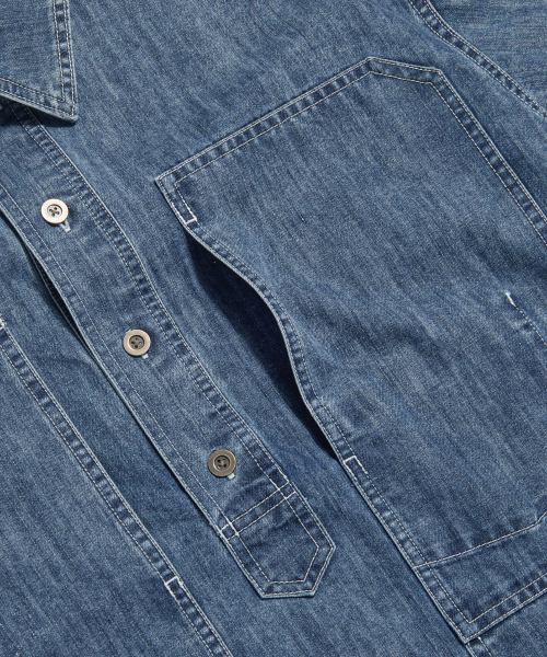 ESPIONAGE(エスピオナジ)の「US Denim Pullover Work Shirt Washed Indigo(シャツ/ブラウス・レディース・その他・MEDIUM/LARGE/X-LARGE)」の8枚目の写真