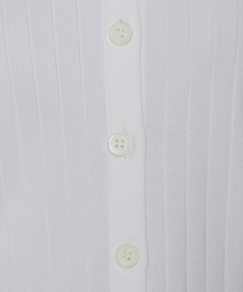 COMME CA(コムサ)の「〔 TALLサイズ 〕 コットンダルストレッチ カーディガン(カーディガン/ボレロ・レディース・ブラック/オフホワイト・15号)」の11枚目の写真