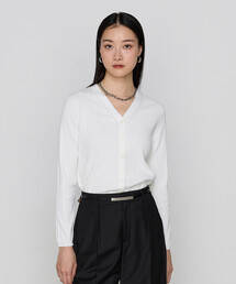 COMME CA | 〔 TALLサイズ 〕 コットンダルストレッチ カーディガン(カーディガン/ボレロ)