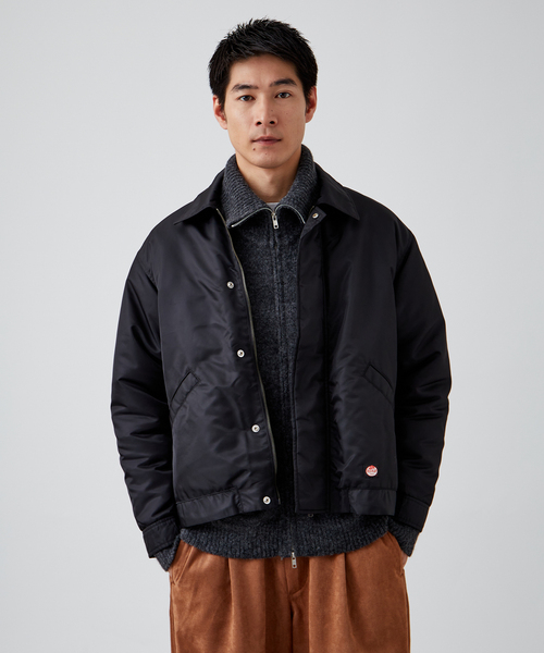 ハーレーダビッドソン 中綿入りブルゾン　短丈　ブラック　黒　フルジップ　Mサイズ RED KAP別注 ナイロンツイル 中綿ショートブルゾン（ブルゾン）｜RED