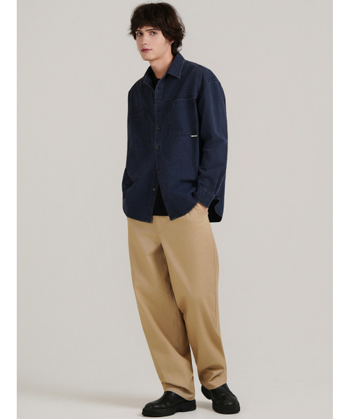 LXT（エルエックスティー）の「ワイド高密度コットンチノパンツ[ベージュ]（その他パンツ・メンズ・その他・MEDIUM/LARGE/X-LARGE/XX-LARGE）」の5枚目の写真
