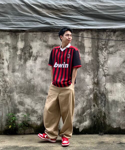 LXT（エルエックスティー）の「ワイド高密度コットンチノパンツ[ベージュ]（その他パンツ・メンズ・その他・MEDIUM/LARGE/X-LARGE/XX-LARGE）」の3枚目の写真