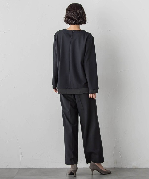 la.f…(ラエフ)の「ピクシエスタVネックブラウス≪洗濯機で洗える≫(シャツ/ブラウス・レディース・ブラック系その他/ブラック/キャメル・11号/9号/7号)」の12枚目の写真