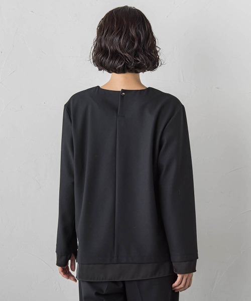 la.f…(ラエフ)の「ピクシエスタVネックブラウス≪洗濯機で洗える≫(シャツ/ブラウス・レディース・ブラック系その他/ブラック/キャメル・11号/9号/7号)」の7枚目の写真