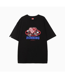 New Big Hearttrack Graphic T Shirt_Black