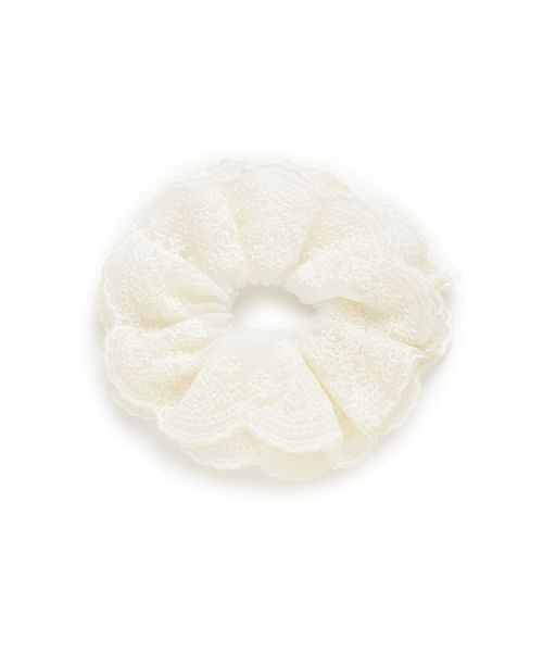 SNIDEL（スナイデル）の「レースシュシュ（その他ヘアアクセサリー・レディース・ホワイト/アイボリー/ブルー・F）」の4枚目の写真