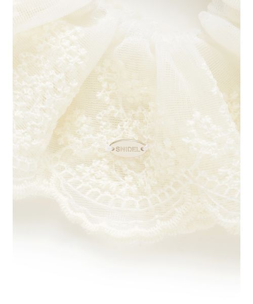 SNIDEL（スナイデル）の「レースシュシュ（その他ヘアアクセサリー・レディース・ホワイト/アイボリー/ブルー・F）」の5枚目の写真