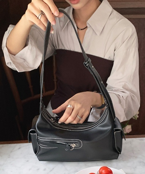 Miniministore(ミニミニストア)の「ショルダーバッグレディース 肩掛け韓国風(ショルダーバッグ・レディース・ホワイト/ブラック・FREE)」の18枚目の写真