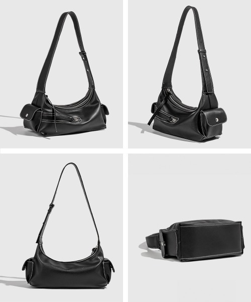 Miniministore(ミニミニストア)の「ショルダーバッグレディース 肩掛け韓国風(ショルダーバッグ・レディース・ホワイト/ブラック・FREE)」の4枚目の写真