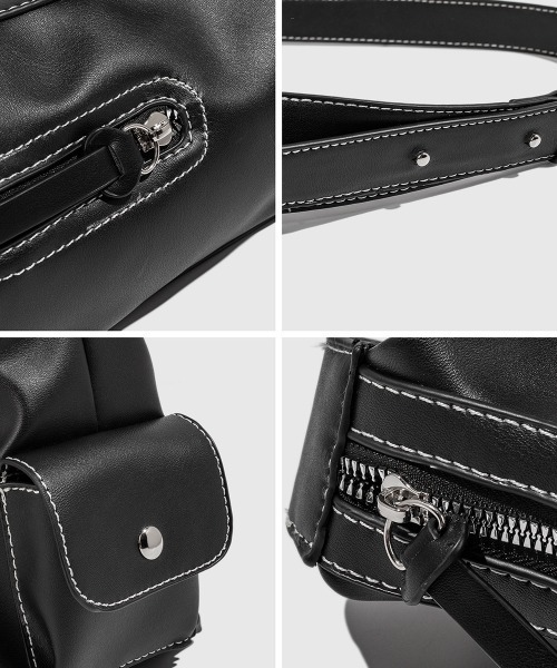 Miniministore(ミニミニストア)の「ショルダーバッグレディース 肩掛け韓国風(ショルダーバッグ・レディース・ホワイト/ブラック・FREE)」の5枚目の写真