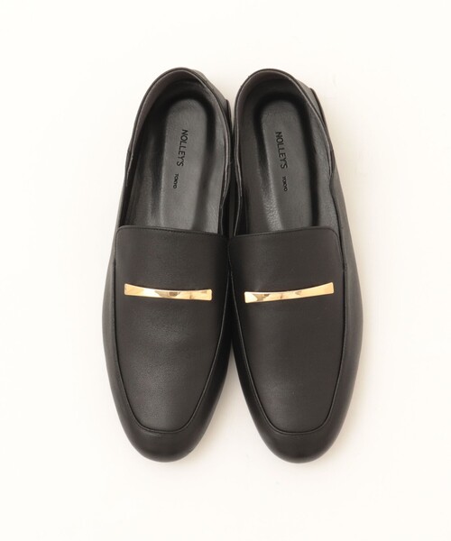 NOLLEY’S（ノーリーズ）の「【NOLLEYS/ノーリーズ】メタルバーローファー（その他シューズ・レディース・ブラック・23.5/23/24）」の2枚目の写真