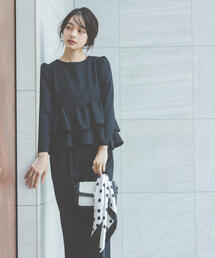 PROPORTION BODY DRESSING | ＜ウォッシャブル＞ランダムヘムペプラムブラウス / 1216110101(シャツ/ブラウス)