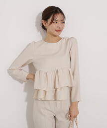 PROPORTION BODY DRESSING | ＜ウォッシャブル＞ランダムヘムペプラムブラウス / 1216110101(シャツ/ブラウス)