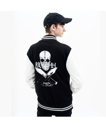 EIGHTVOLUME（エイトボリューム）の「EV Knuckle Blade Varsity Jacket (Black/White)（スタジャン）」