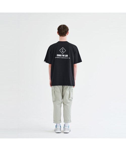 CODE I'M(コードアイエム)の「LABロゴプリントオーバーサイズ半袖Tシャツブラック(Tシャツ/カットソー・メンズ・その他・MEDIUM/LARGE)」の4枚目の写真