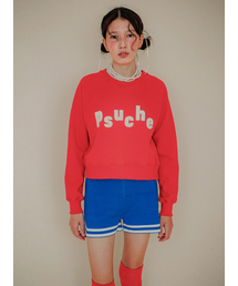 LOGO CROPPED SWEATSHIRT_PURE RED