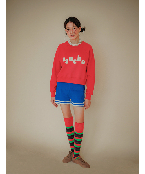 PSUCHE（プシュケ）の「LOGO CROPPED SWEATSHIRT_PURE RED（スウェット・レディース・その他・FREE）」の4枚目の写真