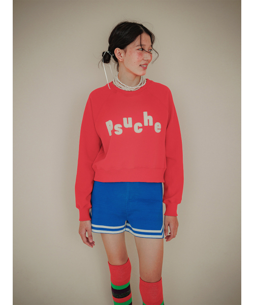 PSUCHE（プシュケ）の「LOGO CROPPED SWEATSHIRT_PURE RED（スウェット・レディース・その他・FREE）」の5枚目の写真