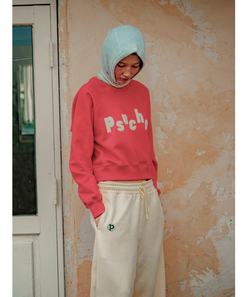 PSUCHE（プシュケ）の「LOGO CROPPED SWEATSHIRT_PURE RED（スウェット・レディース・その他・FREE）」の7枚目の写真