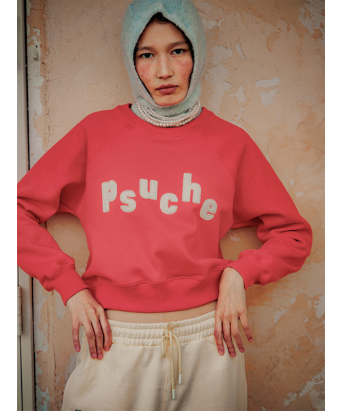 PSUCHE（プシュケ）の「LOGO CROPPED SWEATSHIRT_PURE RED（スウェット・レディース・その他・FREE）」の10枚目の写真