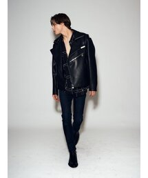 LUNECAVE（ルン ケイブ）の「Cowskin Rider Jacket MEN（ライダースジャケット）」