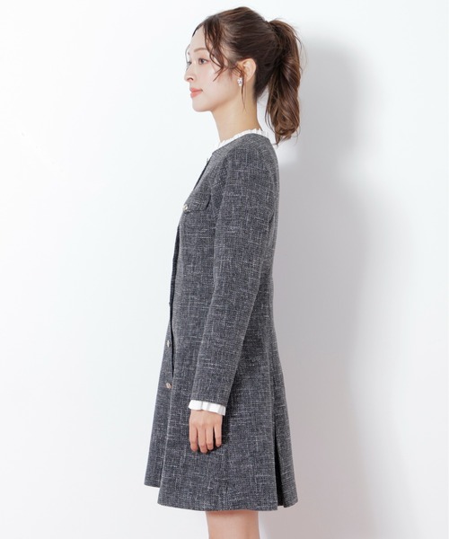 JILL by JILL STUART(ジルバイジルスチュアート)の「◇ツィードミニワンピース(ワンピース・レディース・ブラック/ネイビー・SMALL/MEDIUM)」の20枚目の写真