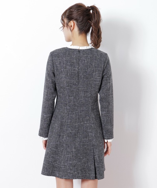 JILL by JILL STUART(ジルバイジルスチュアート)の「◇ツィードミニワンピース(ワンピース・レディース・ブラック/ネイビー・SMALL/MEDIUM)」の21枚目の写真