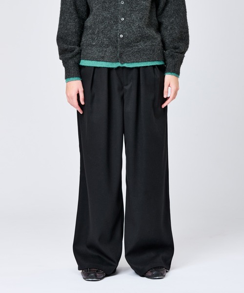 WETTEMPT（ウィテンプト）の「FLANNEL WIDE 2 TUCK SLACKS