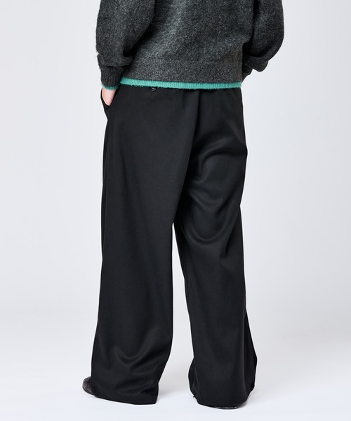 WETTEMPT（ウィテンプト）の「FLANNEL WIDE 2 TUCK SLACKS