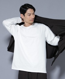 ナンバーナイン　編み込みTシャツ　長袖　2　ホワイト　カットソー NANO universe（ナノユニバース）の「n(n) by NUMBER (N)INE（エヌエヌ