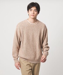 ミックスカラー クルーネック ニット