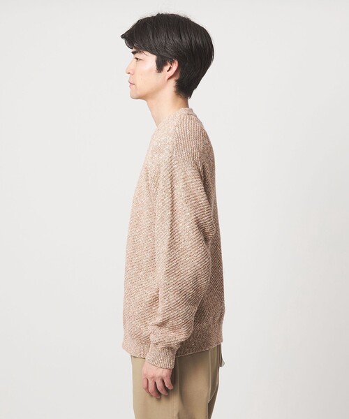 green label relaxing(グリーンレーベルリラクシング)の「ミックスカラー クルーネック ニット(ニット/セーター・メンズ・ライム/オレンジ/ネイビー・M/S/L/XL)」の10枚目の写真